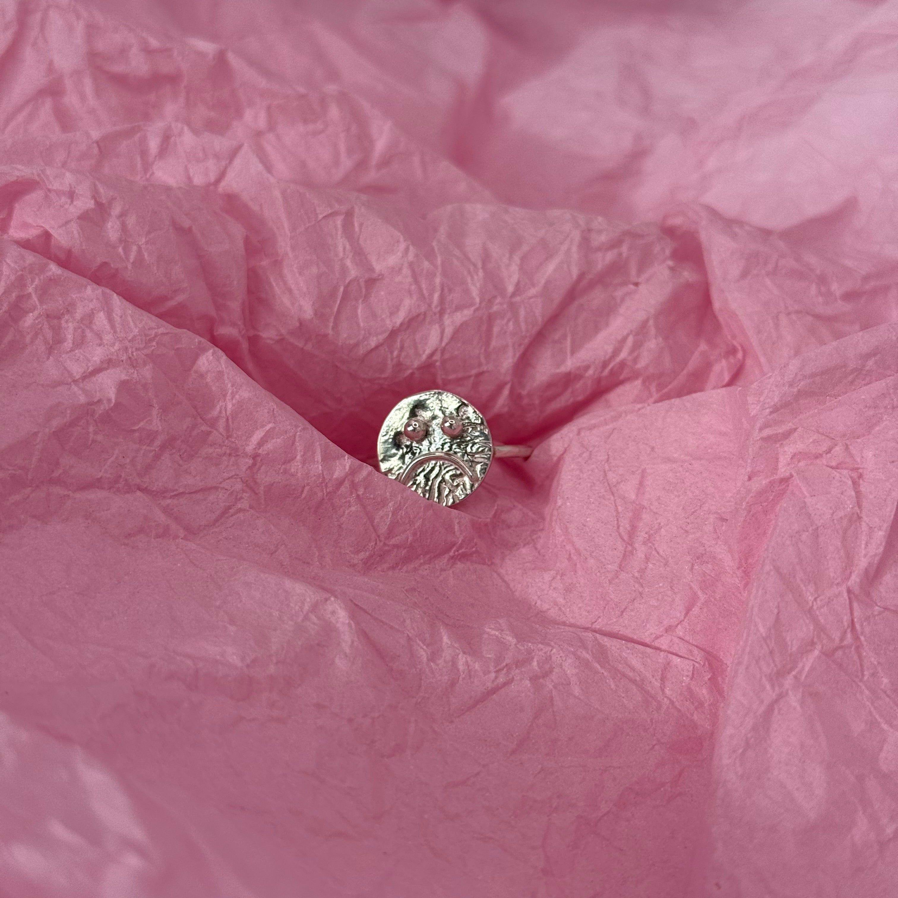 Sad Face Ring
