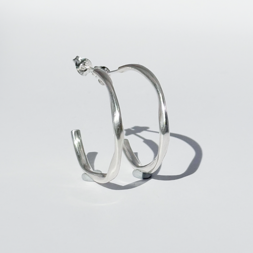 Medium Ribbon Hoops