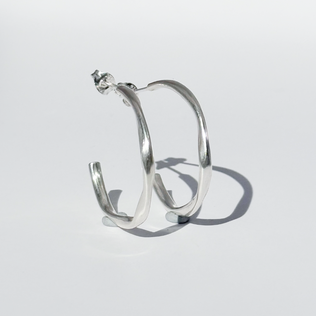 Medium Ribbon Hoops