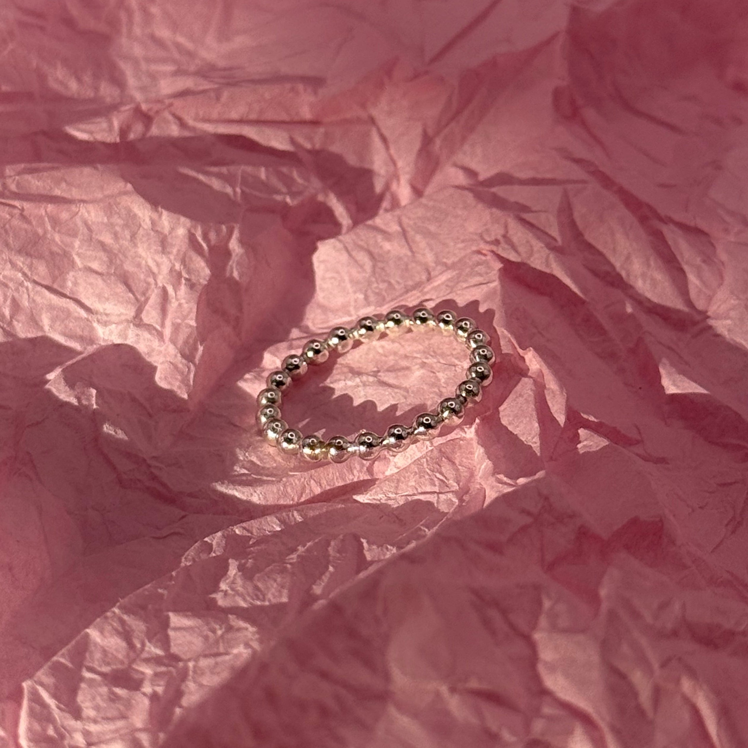 Chunky Beaded Stack Ring