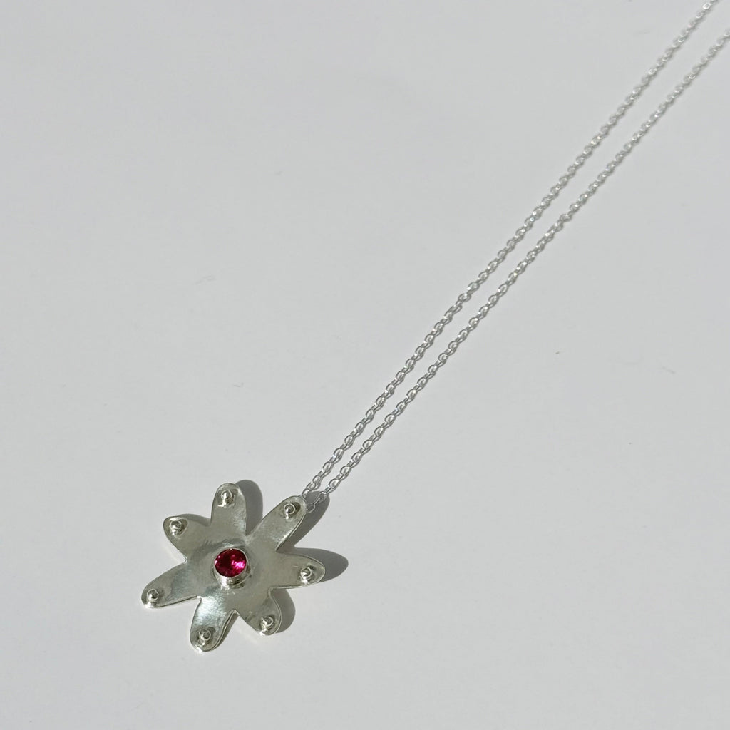 Bloom Necklace with Sapphire