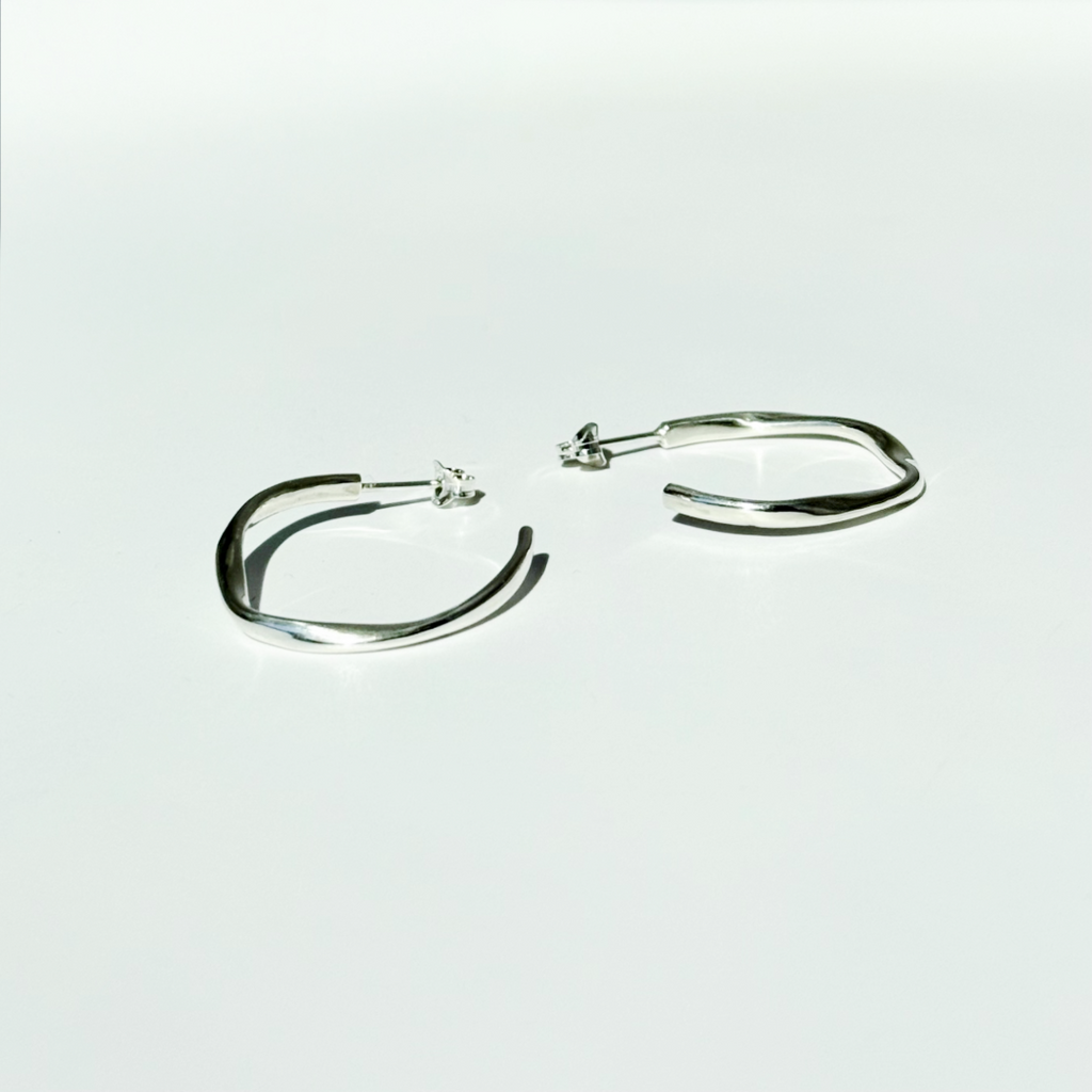 Medium Ribbon Hoops