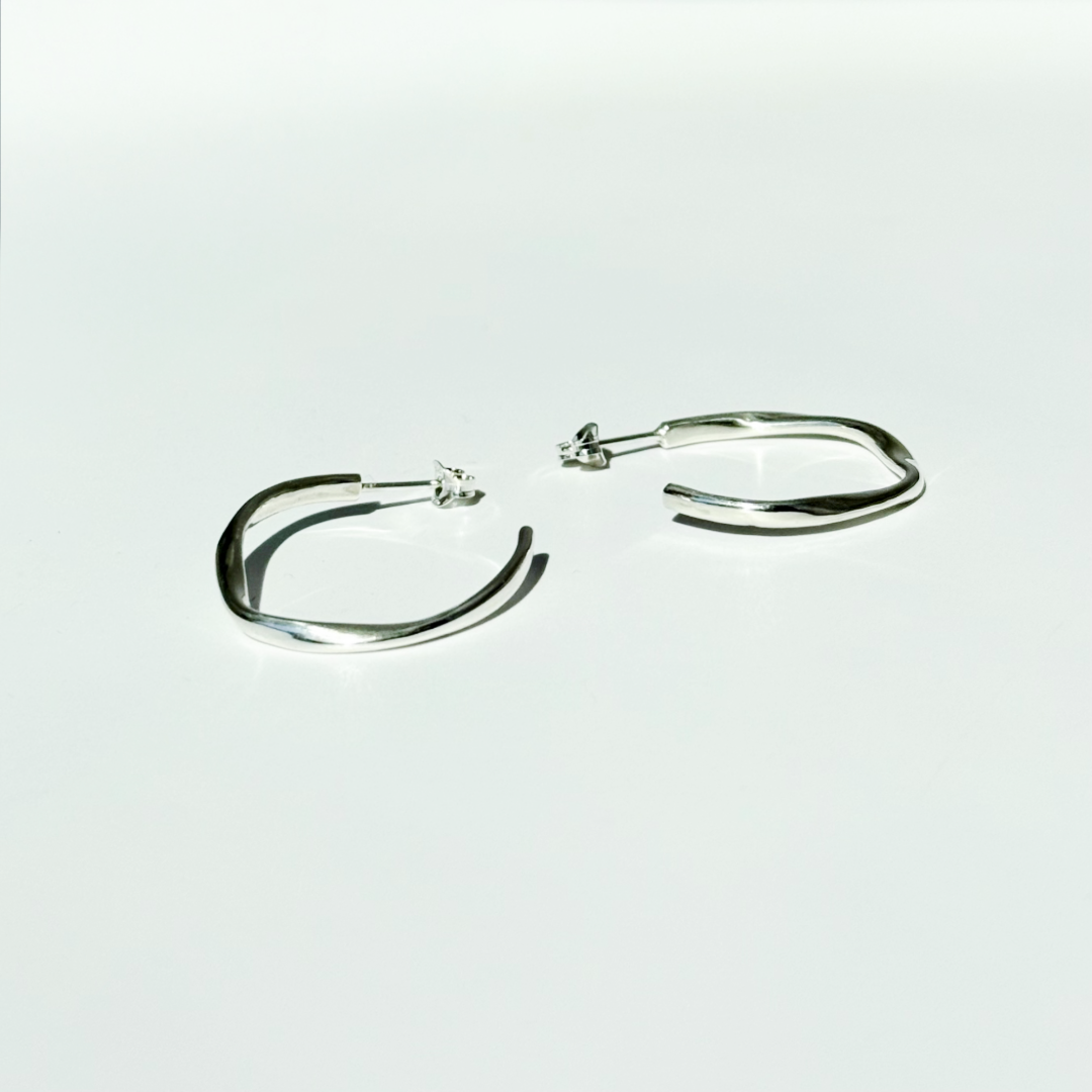 Medium Ribbon Hoops