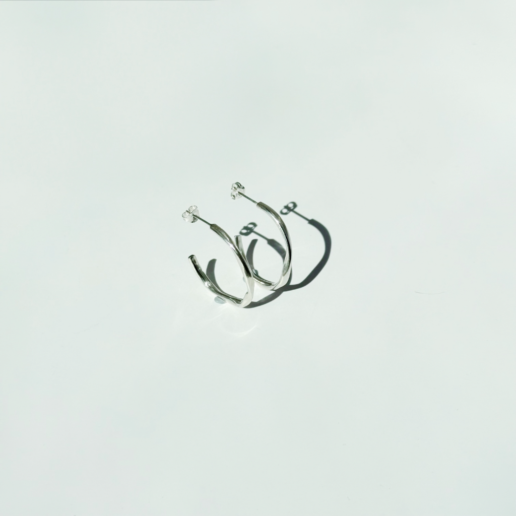 Medium Ribbon Hoops
