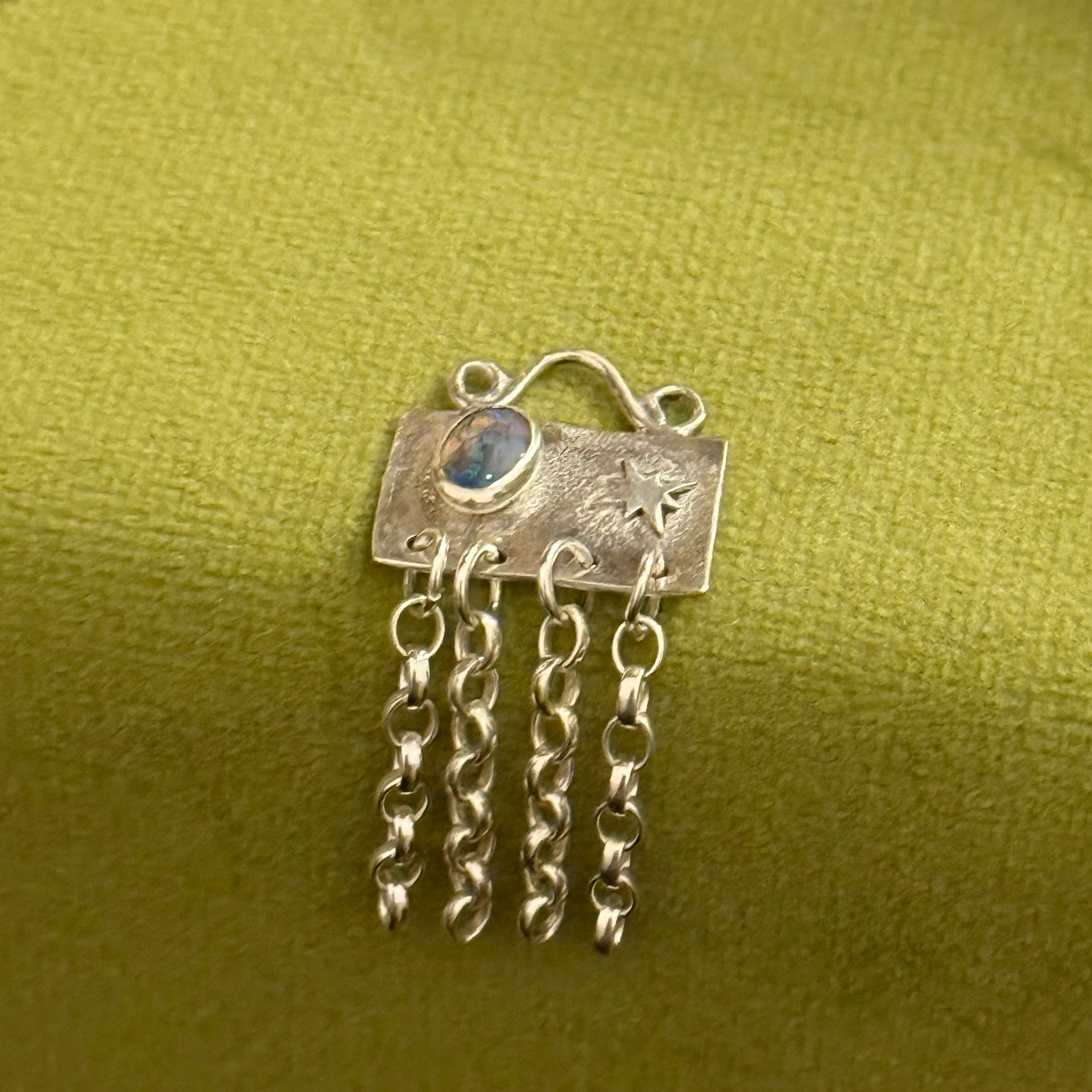 Opal and Star Pendant