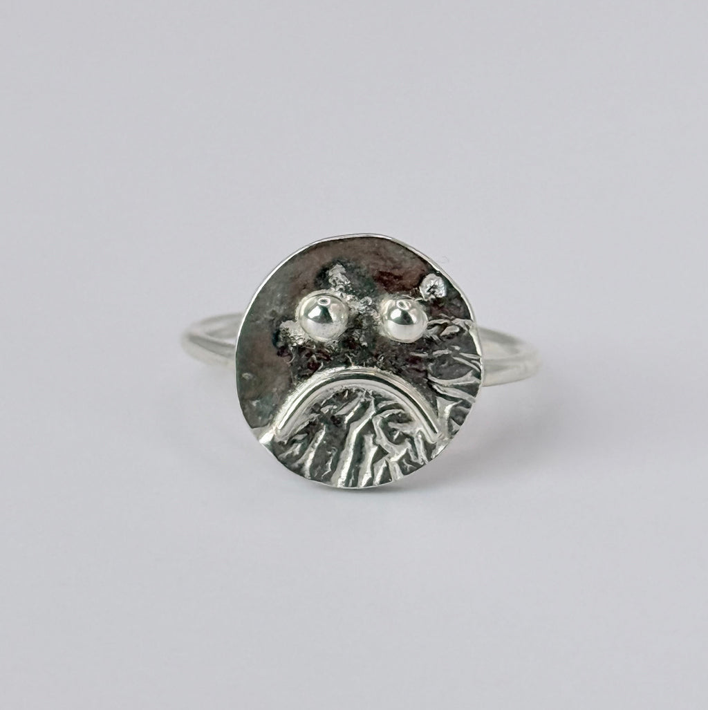 Sad Face Ring