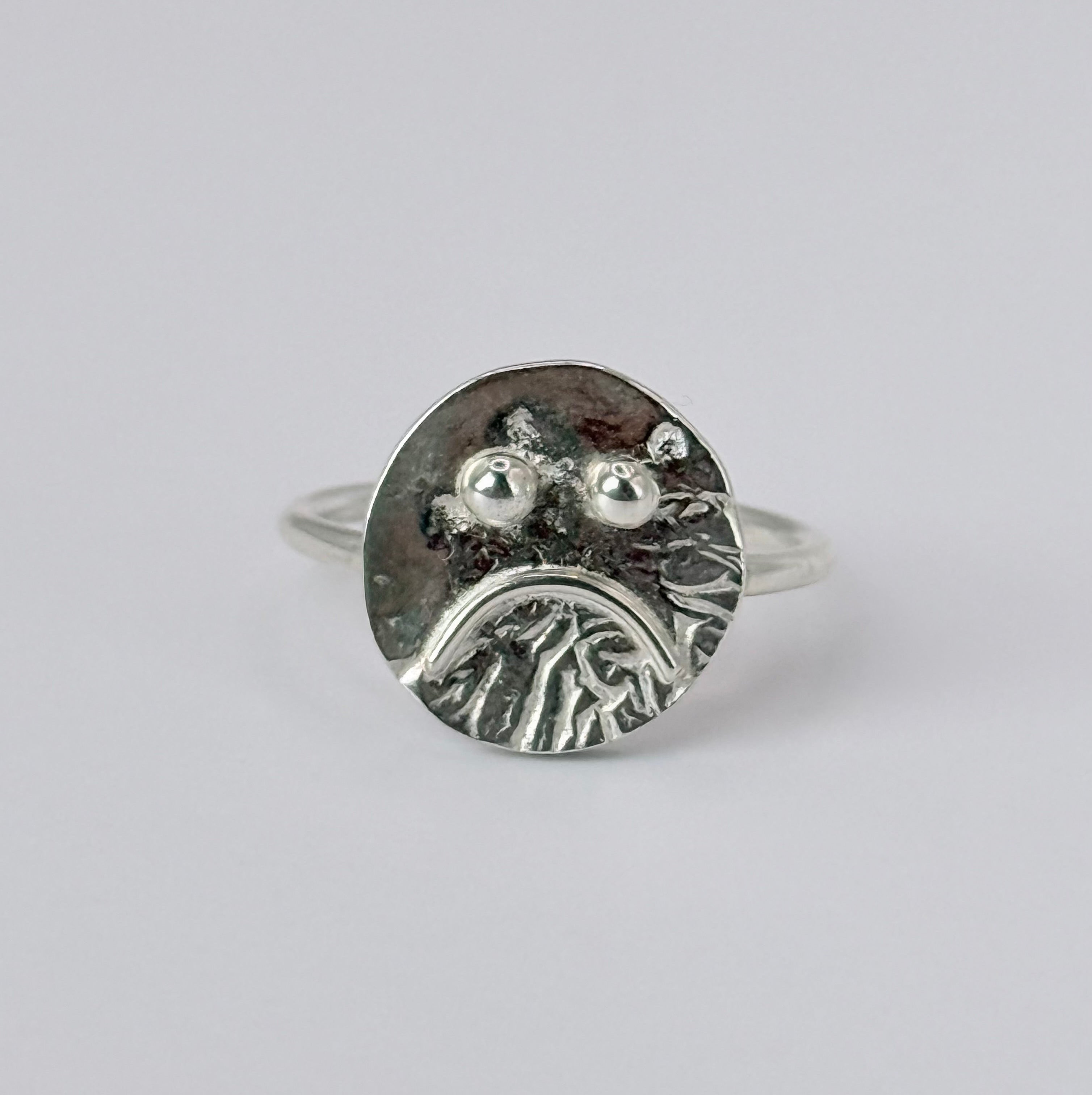 Sad Face Ring