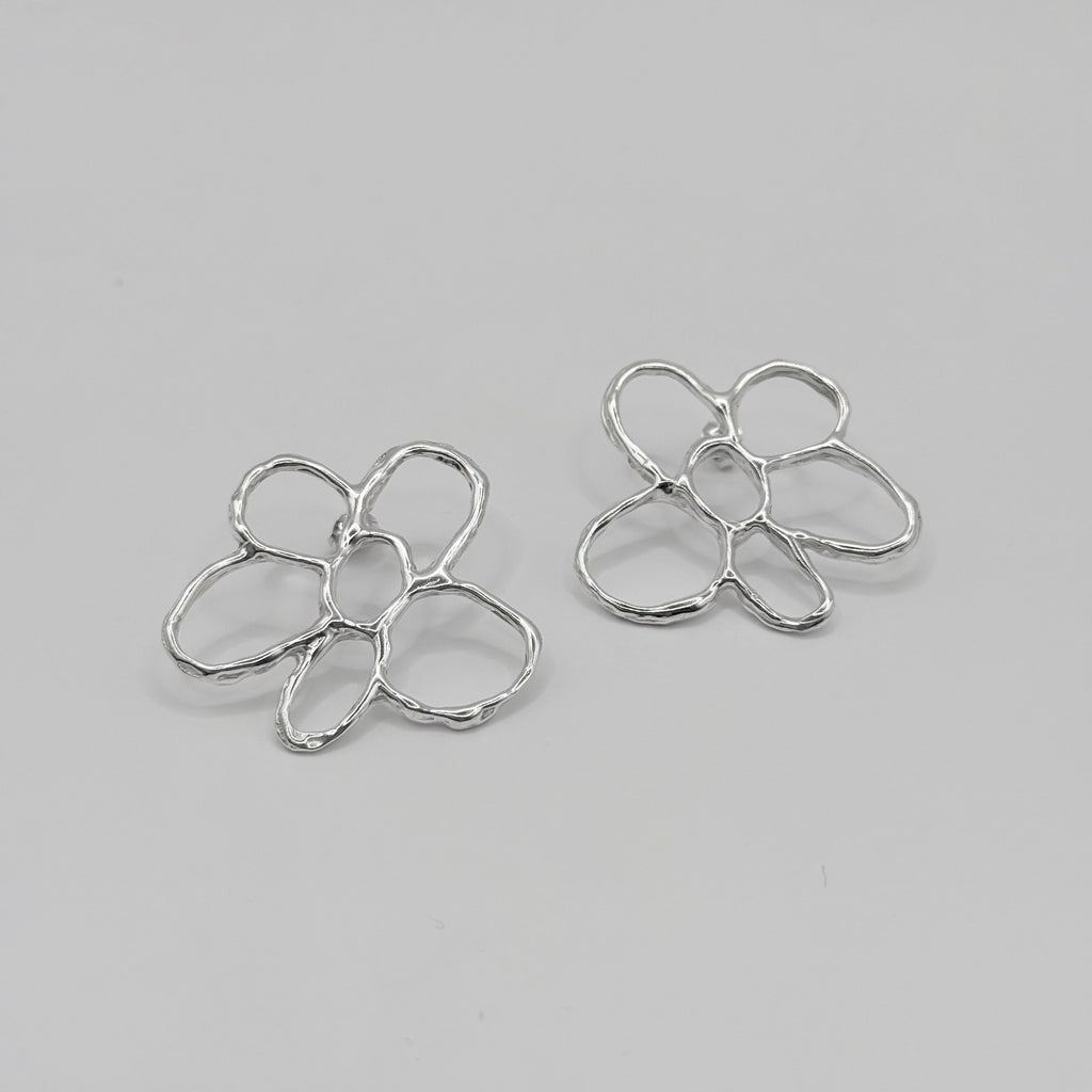 Statement Molten Flower Studs