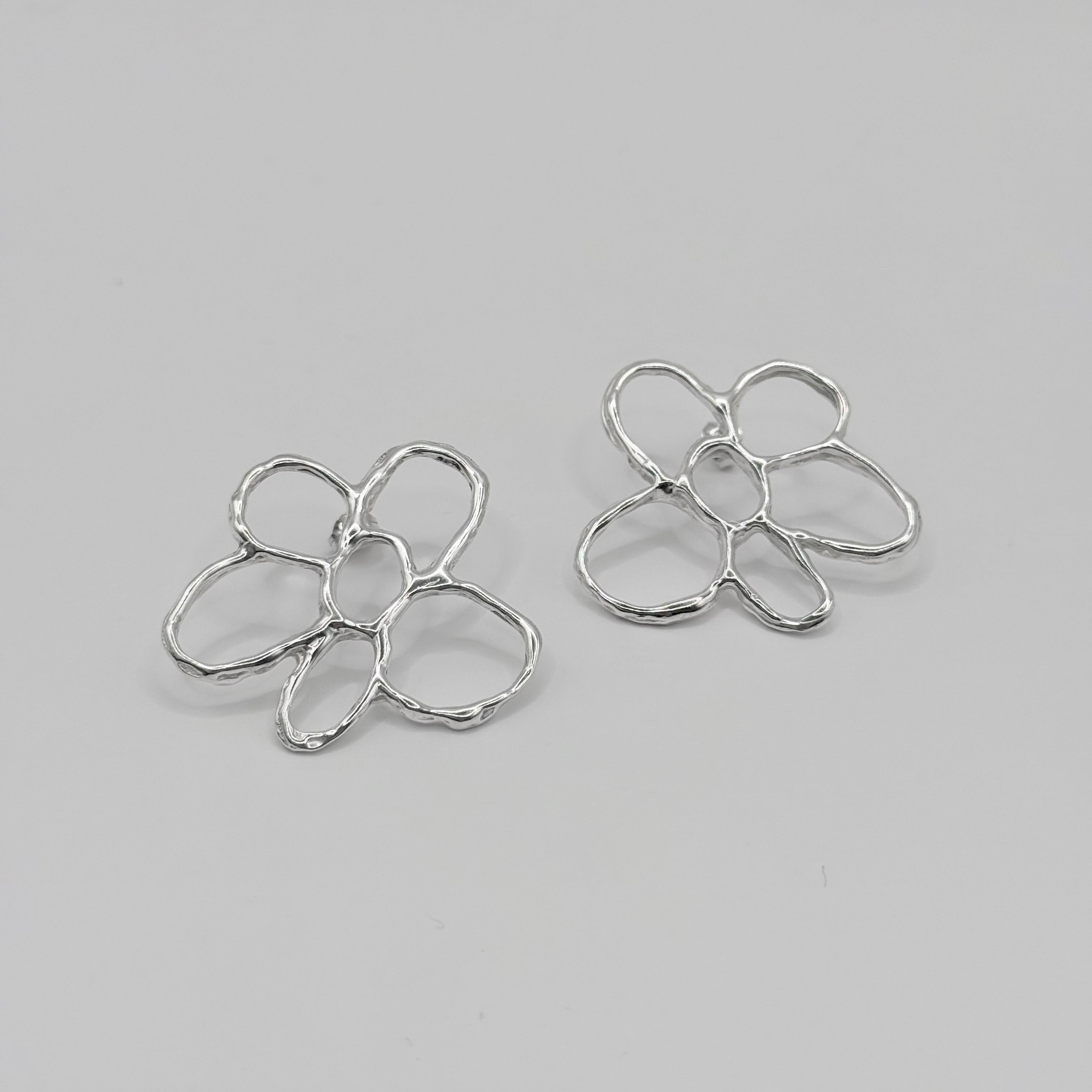 Statement Molten Flower Studs