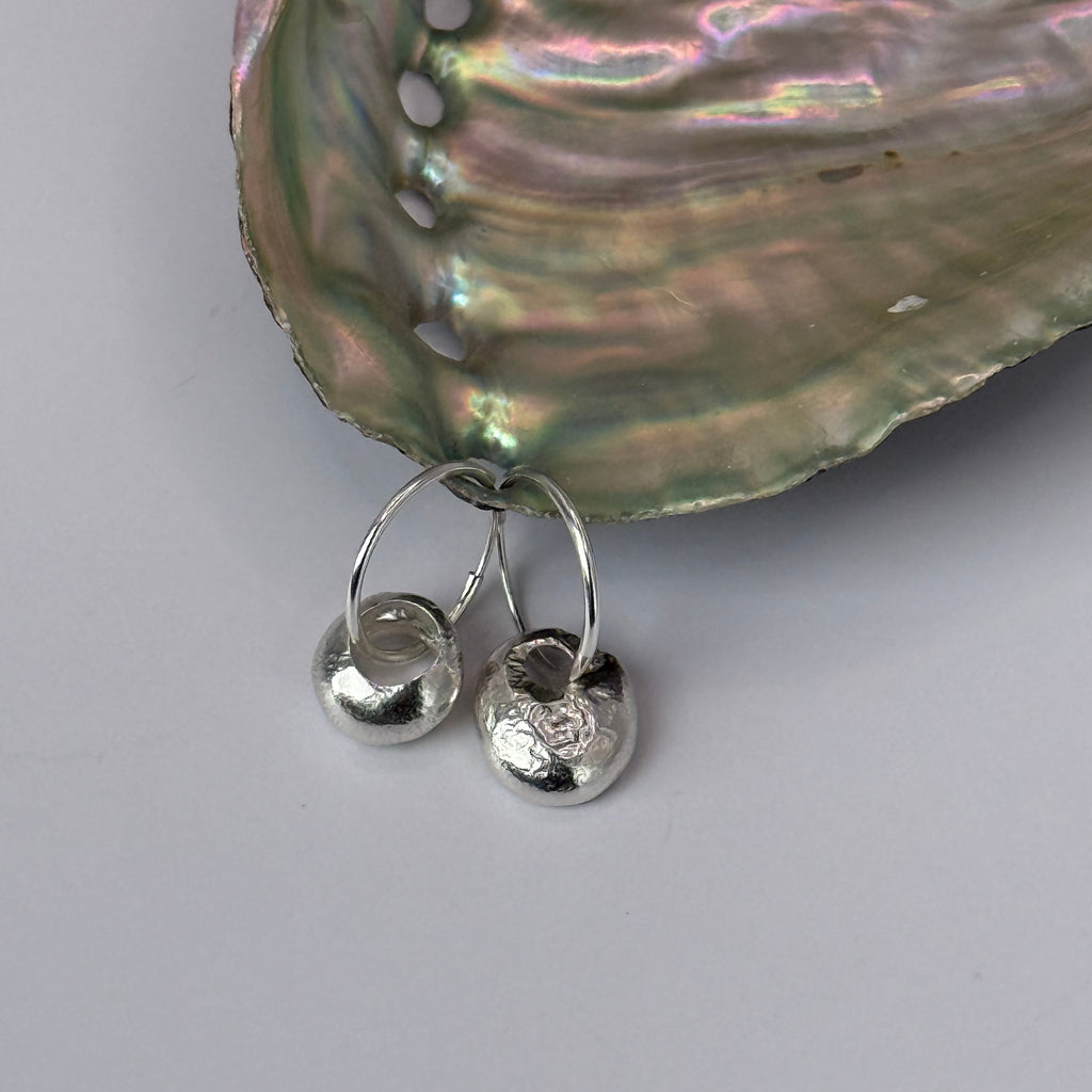 Small Hag Stone Hoops