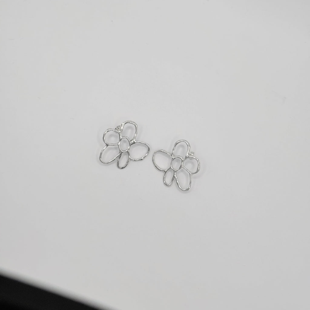 Statement Molten Flower Studs