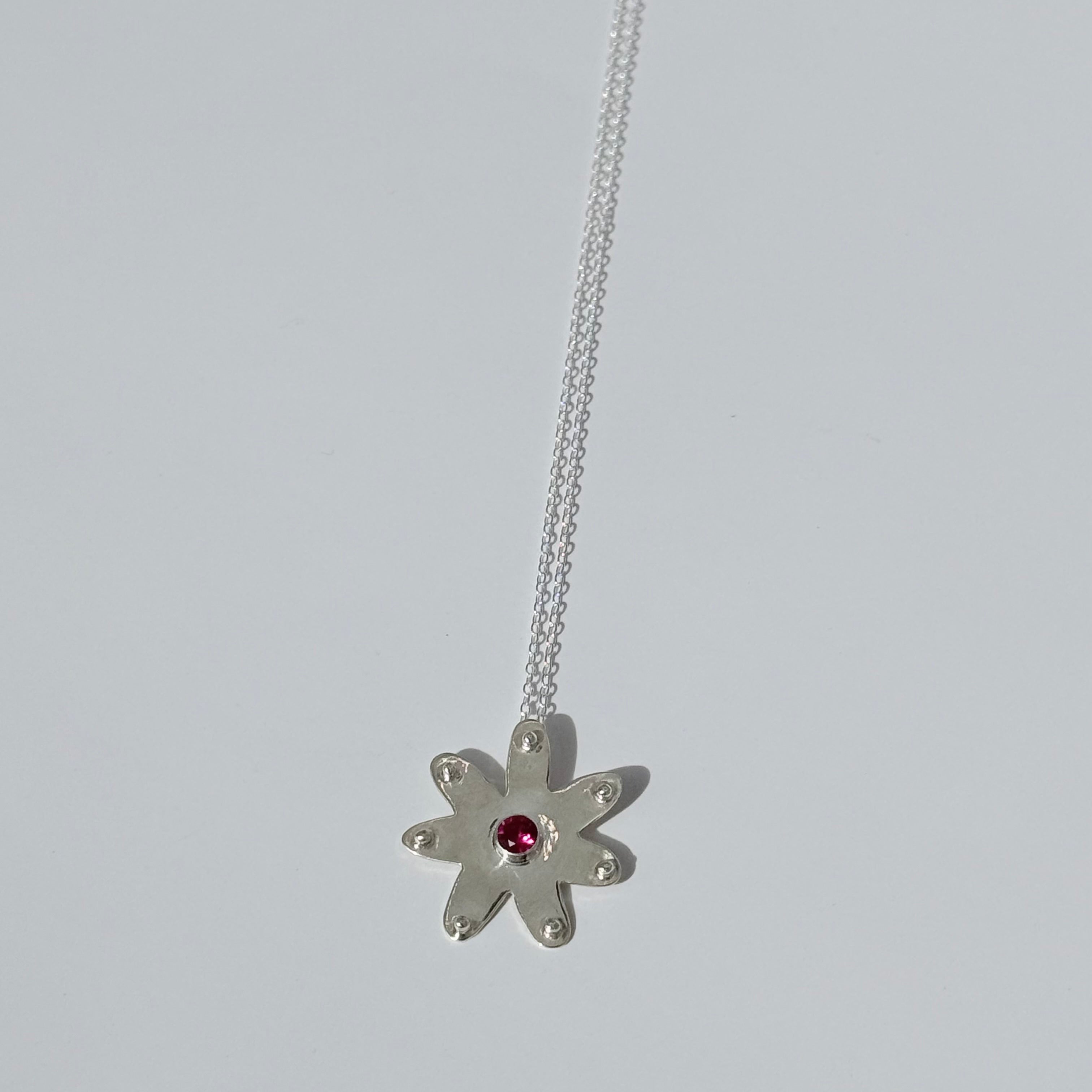 Bloom Necklace with Sapphire