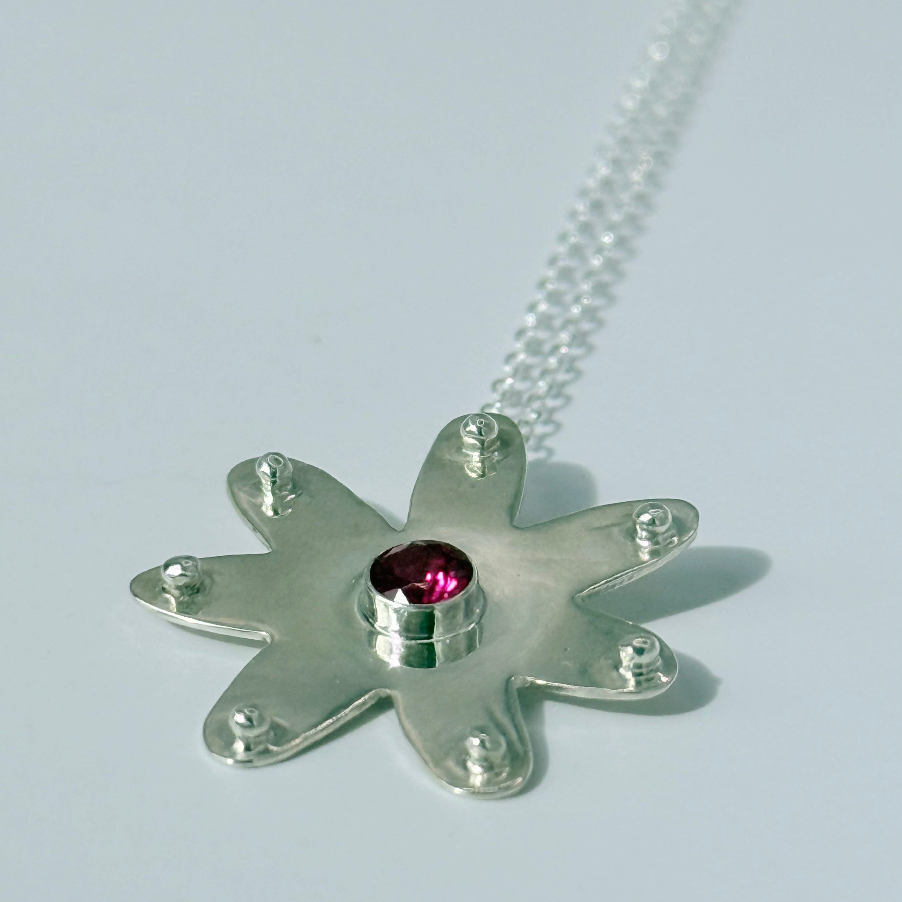 Bloom Necklace with Sapphire