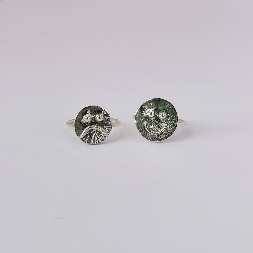 Sad Face Ring