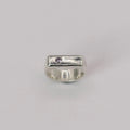 Rectangle Signet Ring with Stone