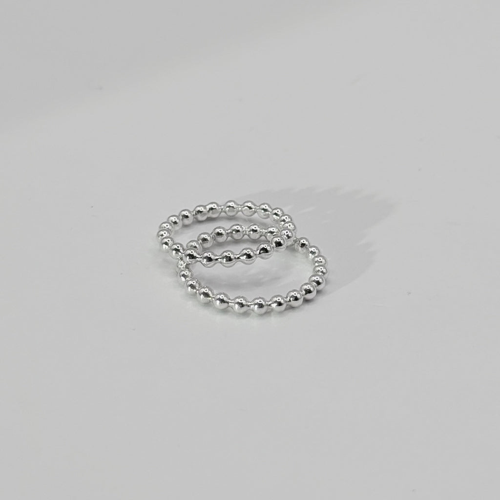 Chunky Beaded Stack Ring
