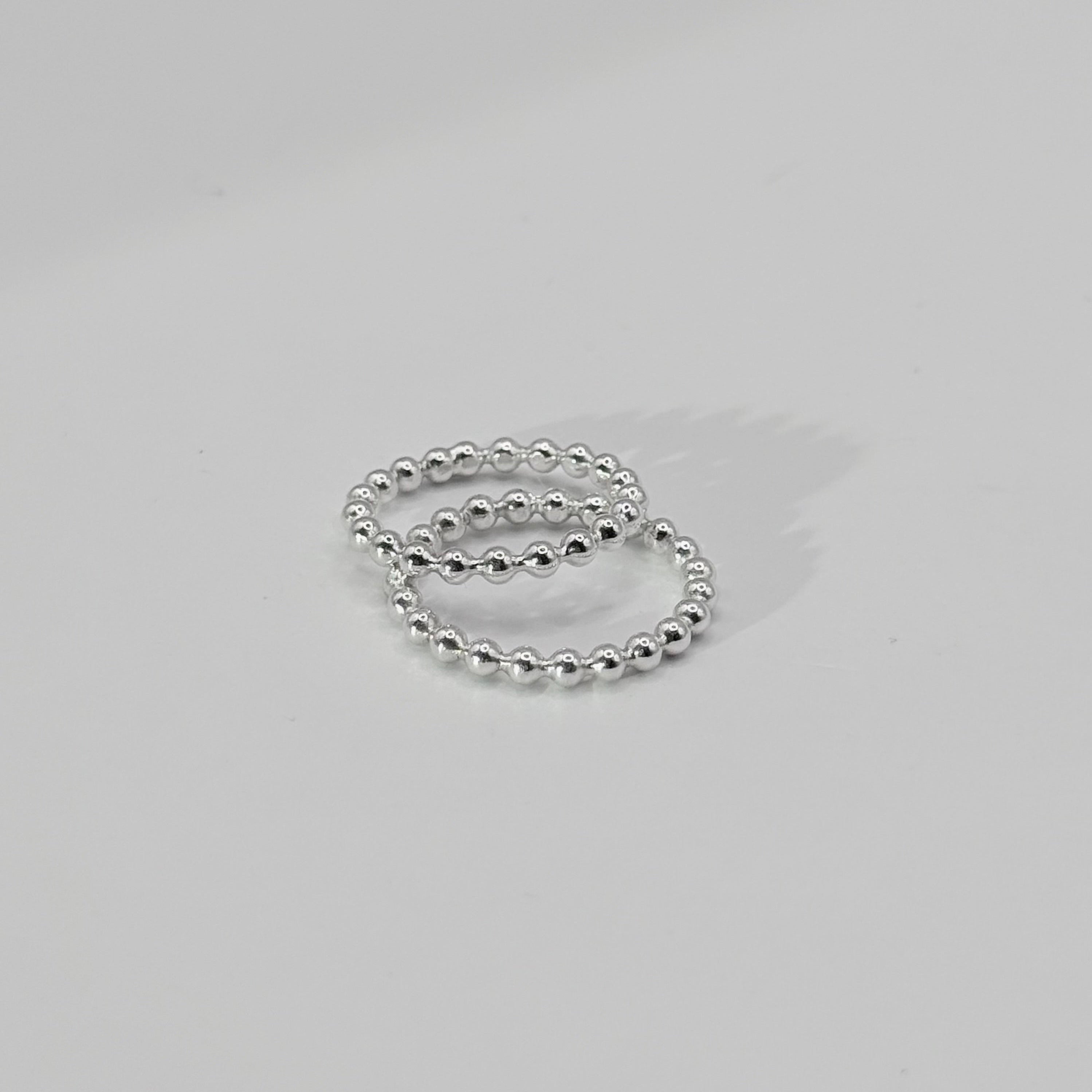 Chunky Beaded Stack Ring