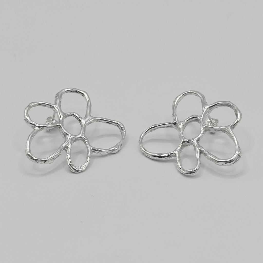 Statement Molten Flower Studs