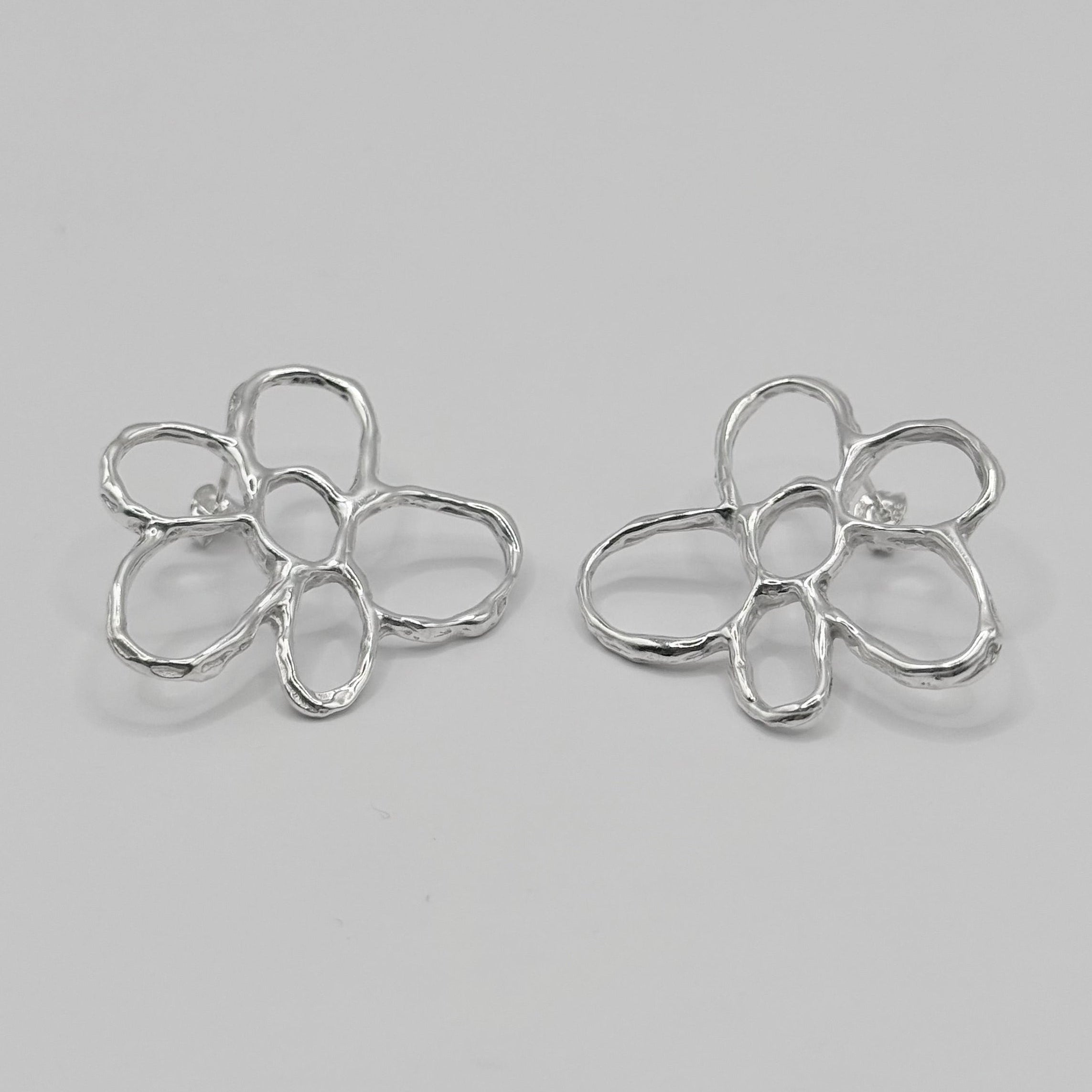 Statement Molten Flower Studs