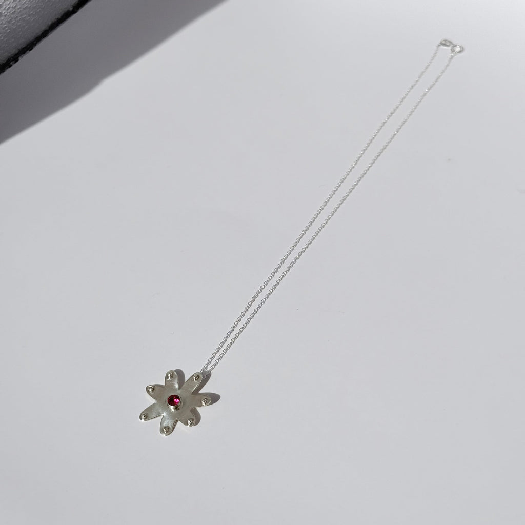 Bloom Necklace with Sapphire