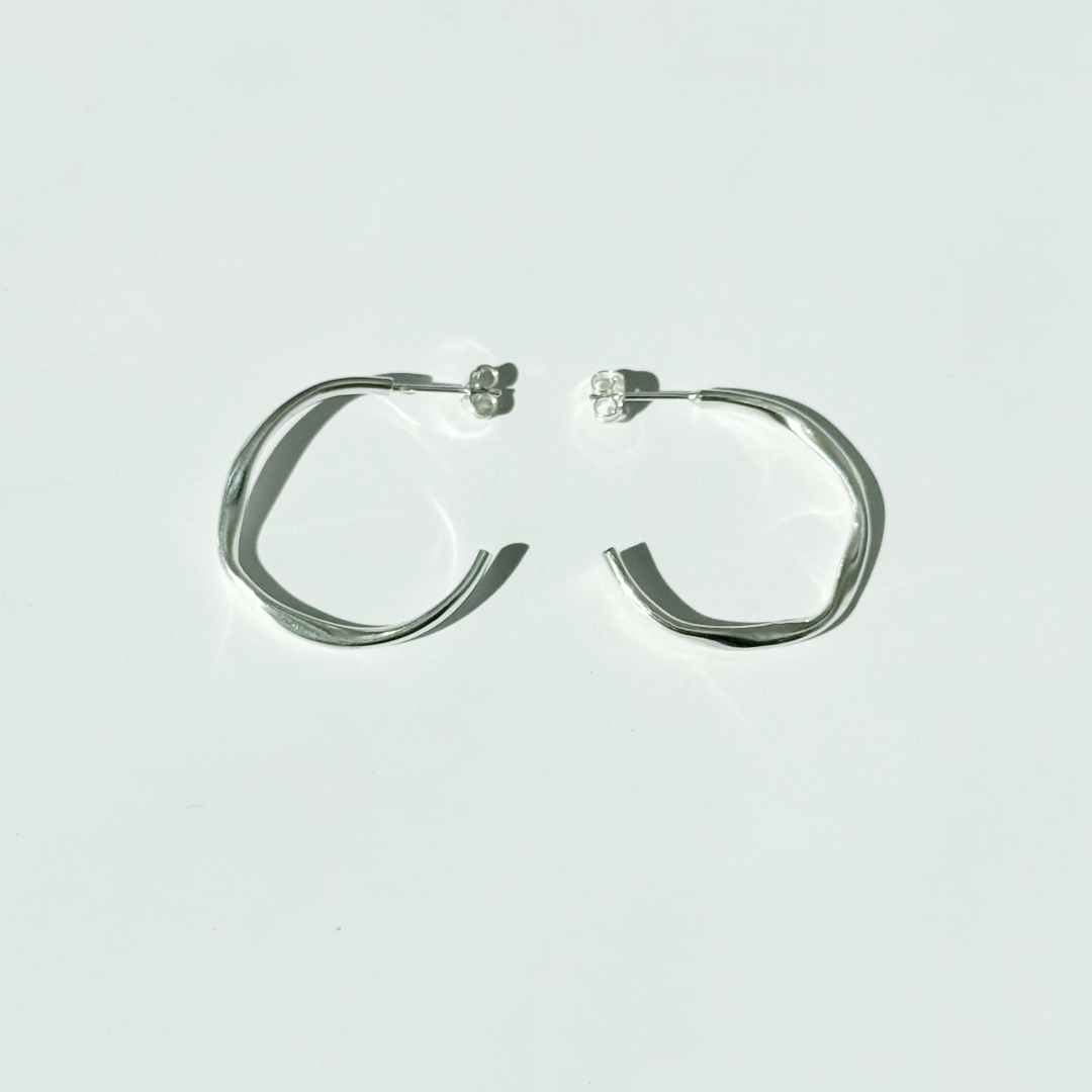 Medium Ribbon Hoops
