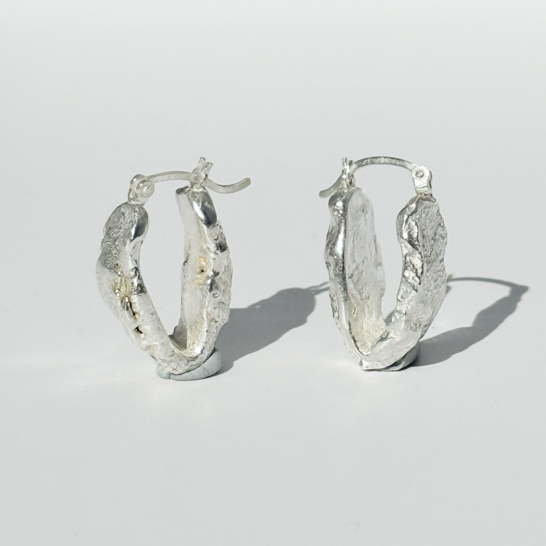 Statement Molten Curl Hoops
