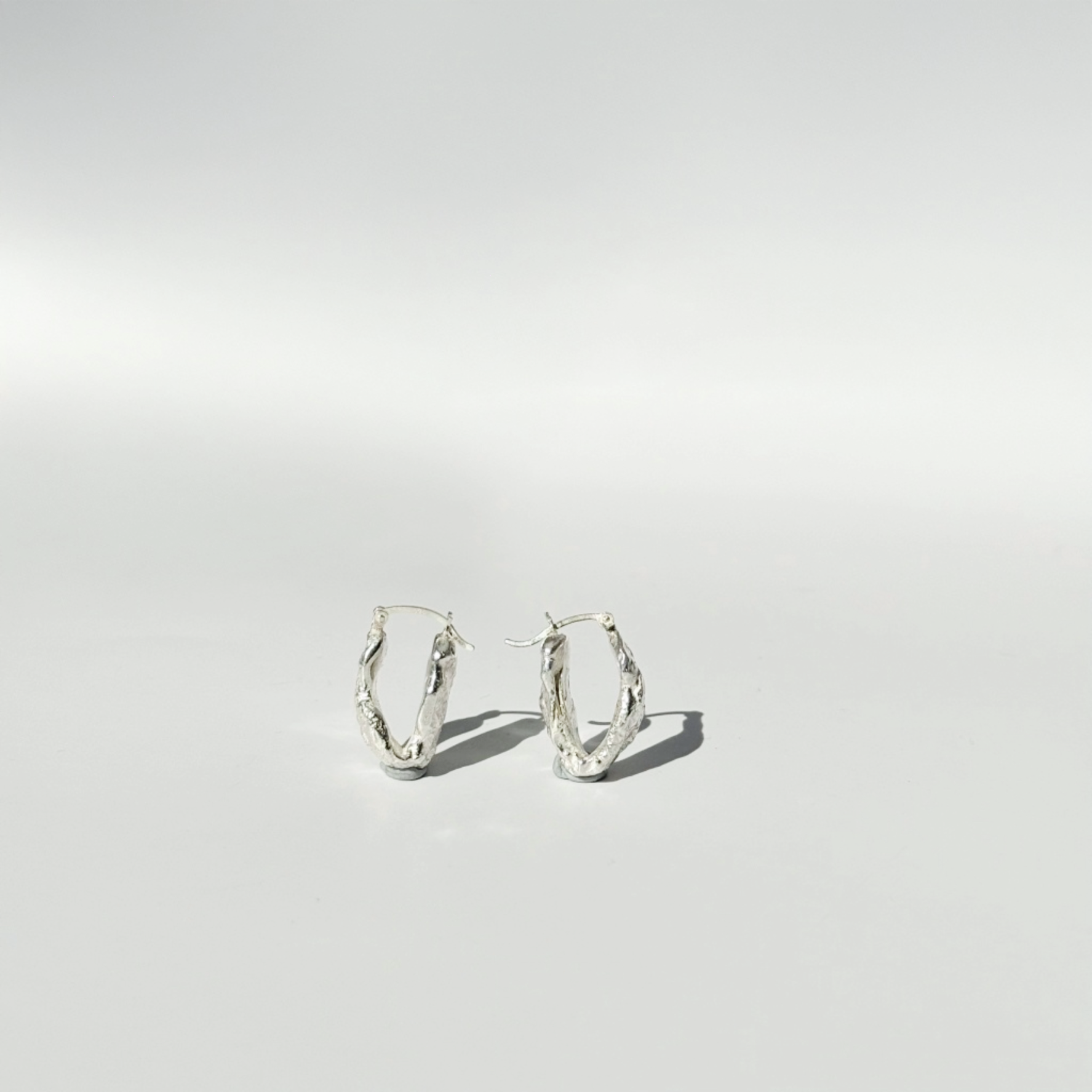Statement Molten Curl Hoops