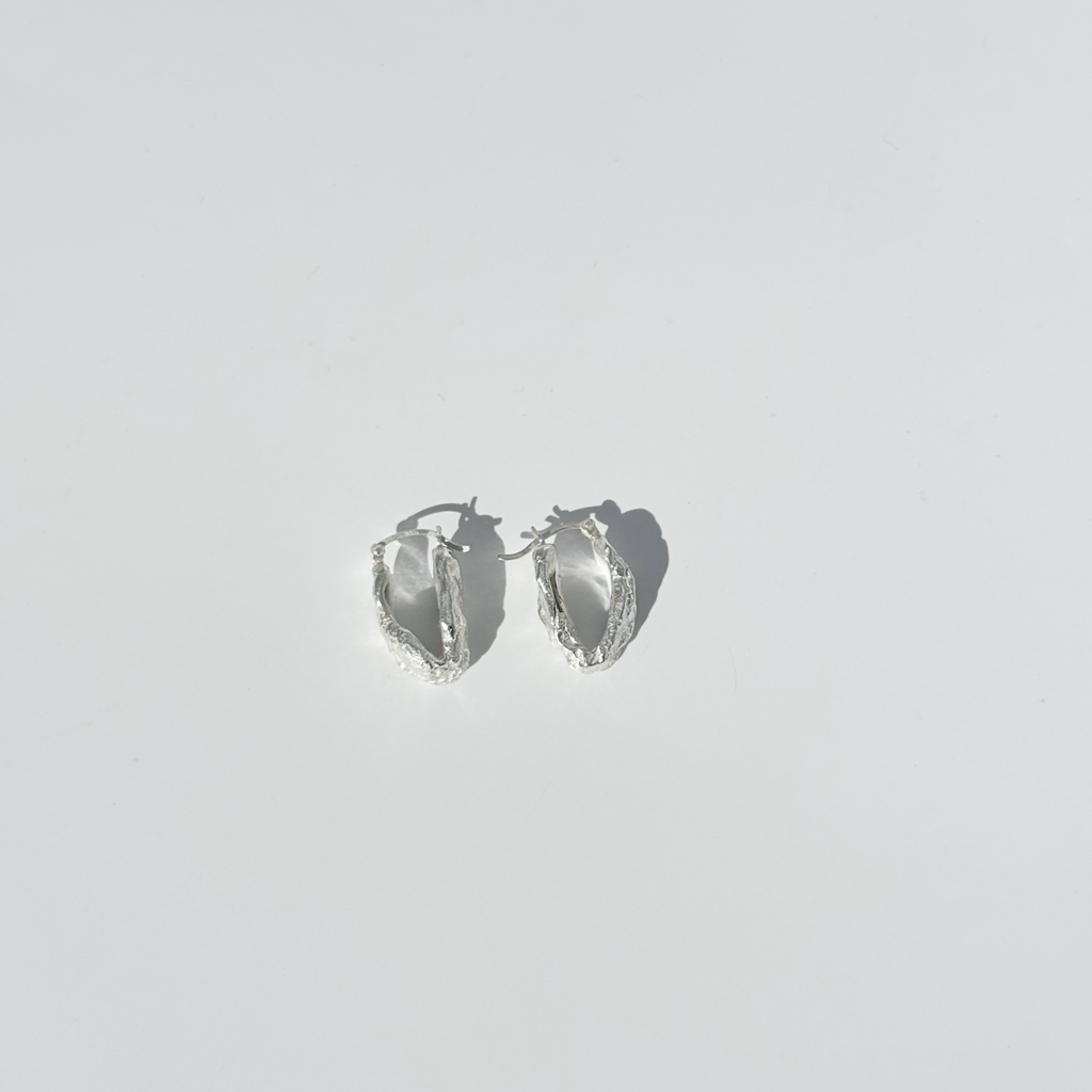 Statement Molten Curl Hoops